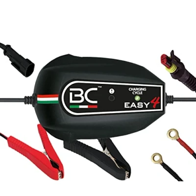 Immagine di BC Battery Controller EASY 4, Caricabatteria e Mantenitore Intelligente a 4 Cicli per tutte le Batterie Auto Moto 12V Piombo Acido, 1 Amp