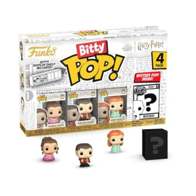 Immagine di Funko Bitty Pop! HP GoF Hermione 4pkE una Mini Figura Misteriosa a Sorpresa 0.9 Inch (2.2 Cm) Harry Potter da Collezione Ripiano Espositivo Impilabile Incluso Idea Regalo