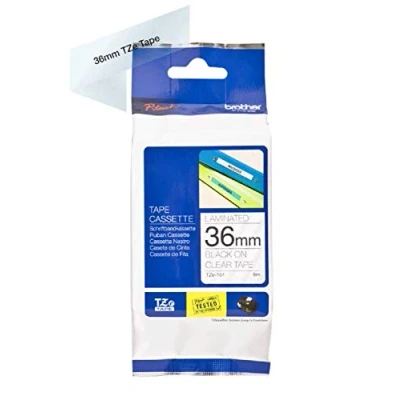 Immagine di Brother TZe 161 Cassetta nastro Colore Nastro: Trasparente carattere: Nero 36 mm 8 m