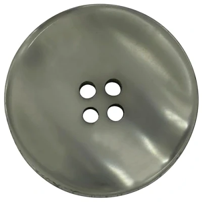 Immagine di AERZETIX C74042 Set di 10 bottoni per cucire Ø20x3mm con 4 fori 32L L32 colore grigio verde in plastica apertura 1.8mm hobby creativo merceria cucito decorazione abbigliamento