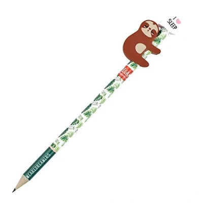 Immagine di Legami Matita con Gomma, Serial Chiller, 0,7x18 cm, Mina HB, Variante Sloth, Tratto Preciso, per Disegnare e Scrivere