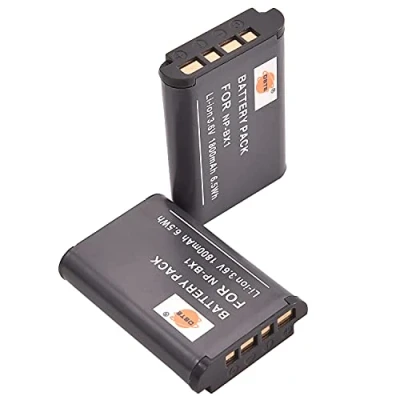 Immagine di DSTE Batteria di ricambio Compatibile per NP BX1, BX1/M8 e Sony ZV 1F HDR CX240 CX240E DSC RX1 RX10 II RX1B RX100 IV RX100/B