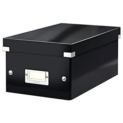 Immagine di Leitz Click &amp; Store WOW Scatola Archivio DVD, per e Organizzazione di Adatta a Casa Ufficio, Nero, 60420095