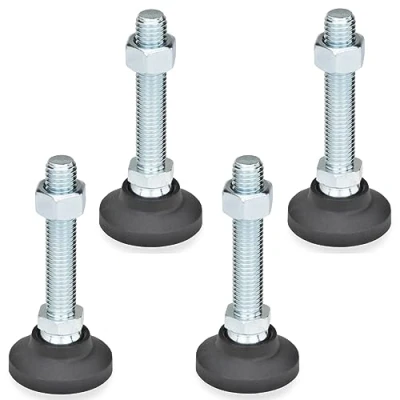 Immagine di Ganter Normelemente Piedini articolati/piedini con mandrino regolabile GN 343.4 50 M10 A Piedi: plastica (poliammide) 4 pezzi
