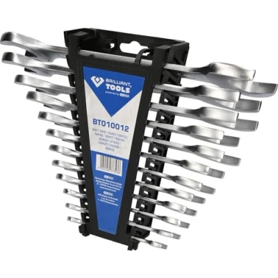 Immagine di BRILLIANT TOOLS Doppel Maulschlüssel Satz Set di Chiavi combinate Doppie, Acciaio al Cromo vanadio, 12 TLG