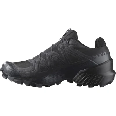 Immagine di Salomon Speedcross Scarpe da Trail Running Donna, Aderenza, Stabilità, Calzata, Black/Black/Quiet Shade, 38 2/3 EU