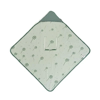 Immagine di Zamboo Copertina per Ovetto Neonato Mezza Stagione in Cotone 100%, 80x80 cm Testata OEKO TEX Standard 100 Verde Menta