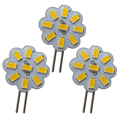 Immagine di Mini lampadine a LED 3 pezzi G4 2 Watt 12 V AC/DC 9x5630SMD bianco caldo dimmerabile 120, rotonde, A++
