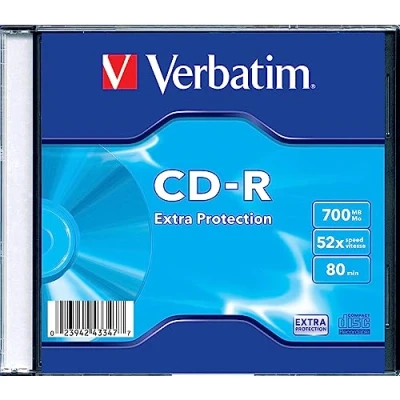 Immagine di Verbatim CD R 80MIN Datalife Confezione da 1