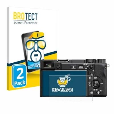 Immagine di brotect Pellicola Protettiva per Sony Alpha 6100 Protezione Schermo (2 Pezzi) [Trasparente, Anti Impronte]