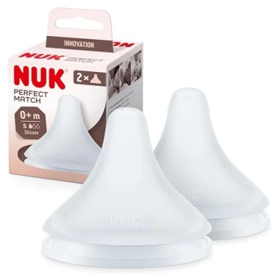 Immagine di Capezzolo in silicone, foro a S, 2 pezzi, Nuk