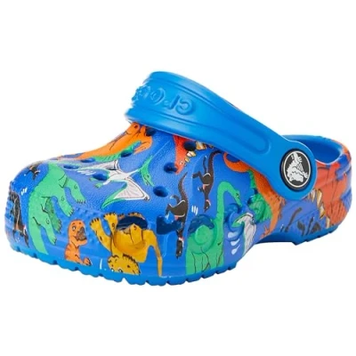 Immagine di Crocs Baya Clog T, Zoccoli Unisex Bambini e Ragazzi, Printed (Bright Cobalt), 19/20 EU