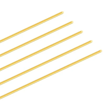 Immagine di iMeistek Asta in ottone, 2,5 mm, lunghezza 350 rotonda, metallo, dritto, per maniglie, modelli RC, fai da te (5 pezzi)