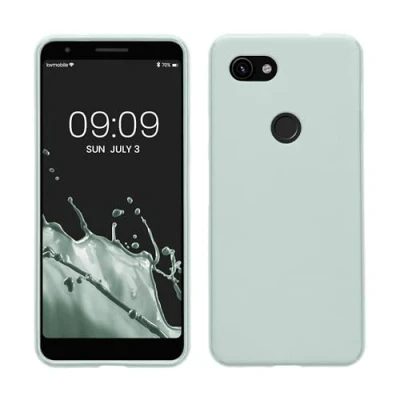 Immagine di kwmobile Custodia Compatibile con Google Pixel 3a Cover Back Case per Smartphone in Silicone TPU Protezione Gommata menta freddo