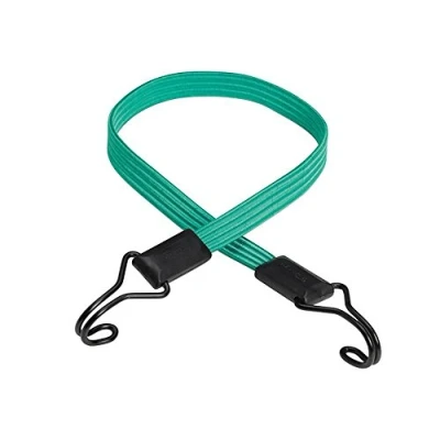 Immagine di Master Lock 3225EURDAT Cinghia Elastica con Ganci Cavo Gancio Invertito Adatto per Giardinaggio, Trasporto, Trasloco, Campeggio, Verde, 80 cm