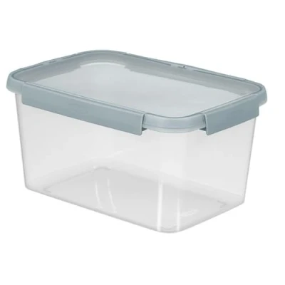 Immagine di Curver Smart Fresh Eco Contenitore per alimenti freschi, 5 l, colore: grigio/trasparente, confezione da 3