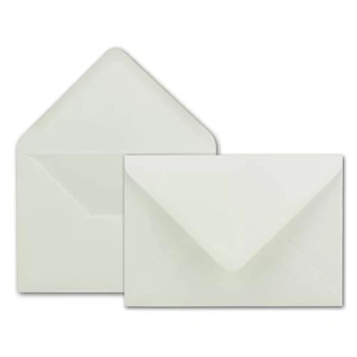 Immagine di Neuser Buste da lettere 80 g/m² in colori vivaci, formato B6, dimensioni 175 x 125 mm, chiusura adesiva inumidire 50 Umschläge avorio