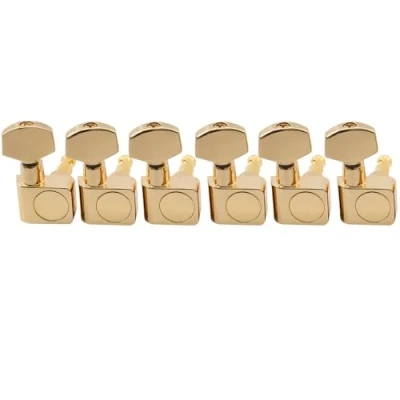 Immagine di Musiclily Pro 6 in Linea 2 pins Chitarra Tuners Meccaniche Machine Heads Tuning Pegs per Elettrica Fender Stratocaster Telecaster, Dorato