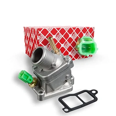 Immagine di FEBI BILSTEIN 34851 Termostato motore 90 con guarnizione sensore Alluminio pressofuso alloggiamento VOLVO: V50, S40 II, XC90 I