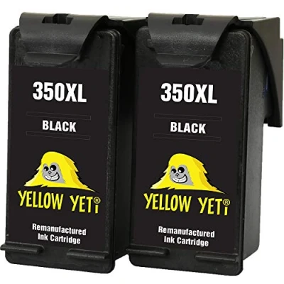 Immagine di YELLOW YETI Rigenerate 350XL 350 XL Cartucce d&#039;Inchiostro Nero per HP Photosmart C4280 C4340 C4380 C4424 C4480 C4485 C4524 C4580 C4585 C5280 D5360 Deskjet D4260 D4360 Officejet J6424 J5780 J5785