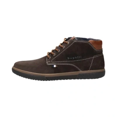 Immagine di bugatti Sneakerboot aus Leder mit Komforweite, Stivali alla Moda Uomo, Grigio Scuro, 44 EU Larga