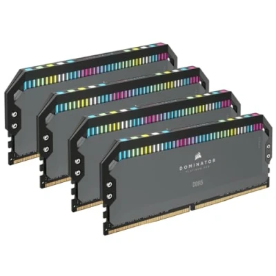 Immagine di CORSAIR DOMINATOR PLATINUM RGB DDR5 RAM 64GB (4x16GB) 5600MHz CL36 Intel XMP Compatibile iCUE Memoria per Computer Nero (CMT64GX5M4B5600C36)