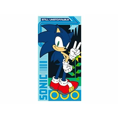 Immagine di Sonic Telo Mare Asciugamano 100% Poliestere Microfibra, 70 x 140 cm