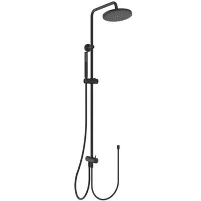 Immagine di Ideal Standard Idealrain Colonna doccia con deviatore, Nero Seta