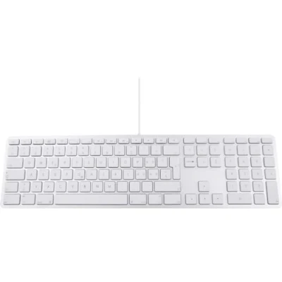 Immagine di LMP tastiera francese con tastierino numerico, copertura superiore in alluminio e 2 porte USB per Mac