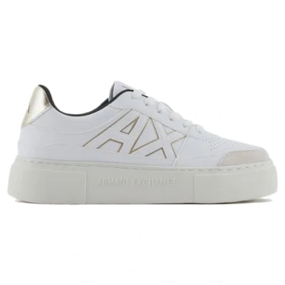 Immagine di Armani Exchange Kurt, Color Contrast, Chunky Sole, Scarpe da Ginnastica Donna, Op White Pale, 40.5 EU