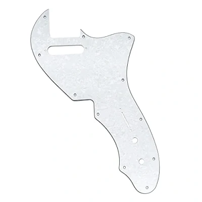 Immagine di Musiclily Pro 11 Fori Battipenna per Chitarra Elettrica tipo USA Fender 69 Tele Thinline, 4 Strati Bianco Perlato