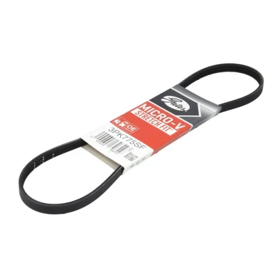 Immagine di GATES 3PK775SF Cinghia Poly V 757 3 Poliestere, EPDM (Etilene Propilene Diene Caucciù) DACIA: SANDERO 2, LOGAN MCV 2