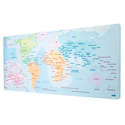 Immagine di Nenurodyta Taccuino con le mappe del mondo (MGGE010) (XXL), Tappetino mouse, Multicolore