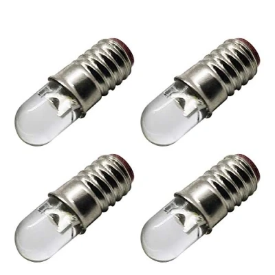 Immagine di Ruiandsion Lampadina LED E5, 3 V, attacco a vite, E5,5, colore: Bianco