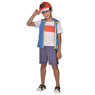 Immagine di (PKT) (9908891) Costume da cenere, per bambini e ragazzi, con licenza (8 10 anni), Multi, Extra Large Years)