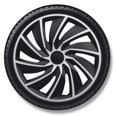 Immagine di AutoStyle PP 5375SB Copricerchi 15Inch nero/argento