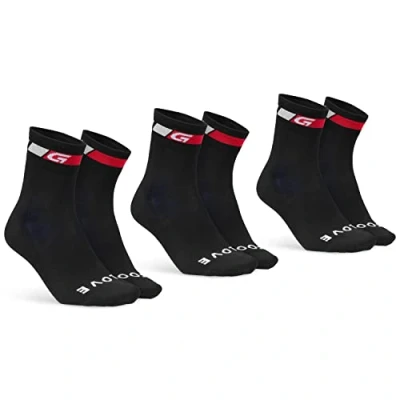 Immagine di GripGrab Calze da Ciclismo Estive Sportivi Corti Confezione 3 Uomo Donna Bici Strada MTB Bike Spinning Indoor