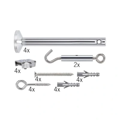 Immagine di Componente per sistema su filo a bassa tensione Kit montaggio cavi Paulmann Light&amp;Easy 17834 Cromo