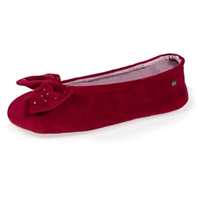 Immagine di Isotoner Pantofole, Donna, Taglia: 37 38, Burgundy Poliestere
