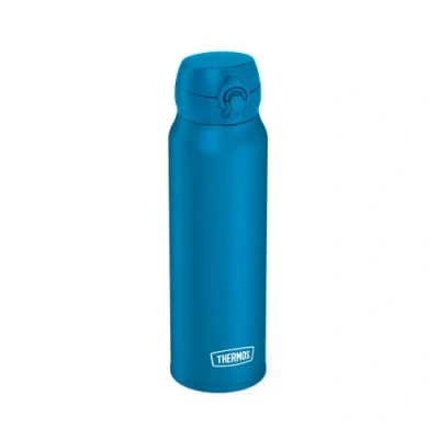 Immagine di thermos ULTRALIGHT BOTTLE 0,75 l, azure water mat, in acciaio inox, 10 caldo/20 h freddo, assolutamente ermetico per acqua, tè, bevande silenziose