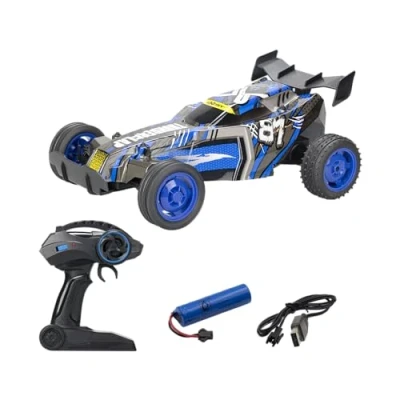 Immagine di Silverlit Exost Auto radiocomandata Thunder Clap Vettura Buggy XXL Ultra Veloce Scala 1:10 da 5 Anni in su, Colore Yellow And Blue, 20645