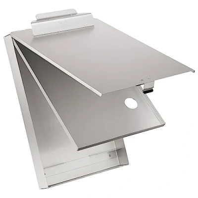 Immagine di Saunders 21017 Portablocco con molla CruiserMate su cassetta a modulo, scomparto intermedio, 2 vani, apertura dal basso, 23 x 34,5 cm, colore argento
