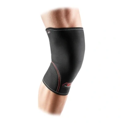 Immagine di McDavid Ginocchiera a compressione, supporto leggero con neoprene, per ginocchio sinistro e destro, adatto uomini donne, include 1 manica, nero, XXL