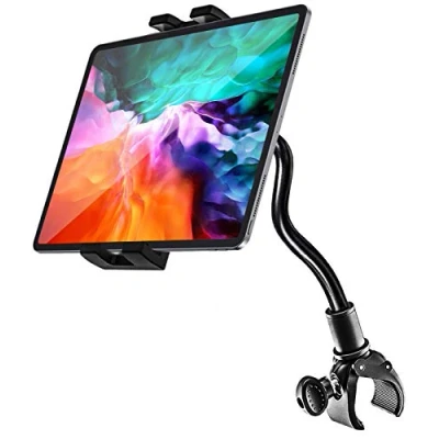 Immagine di Supporto Tablet Bici Spinning, woleyi Porta Bicicletta Cyclette Tapis Roulant a Collo Oca, per iPad Pro 12.9, 10.5, 9.7, Air, Mini, Samsung Tab, iPhone 4 13&quot; Smartphone Tablets