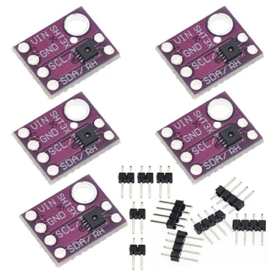 Immagine di 5 pezzi GY SHT30 D SHT31 SHT35 SHT40 SHT41 SHT45 temperatura Humidity Sensor Breakout Weather Modules (GY D)