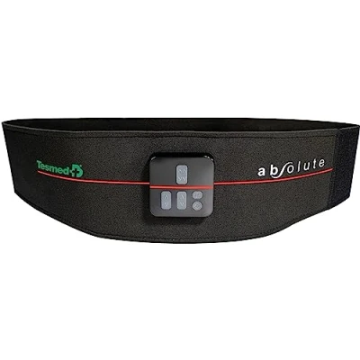 Immagine di TESMED Absolute: Cintura per Elettrostimolazione Addominali Centrali e Laterali Ricaricabile con USB, 15 Programmi, 99 Intensità Wireless, Unisex, Made in Italy