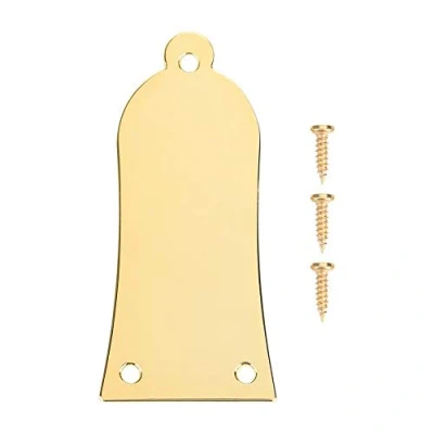 Immagine di Vbest life Piastra di Copertura per Truss Rod Chitarra in Metallo a 3 Strati con Viti Ricambio Accessori Basso Fori(Oro)