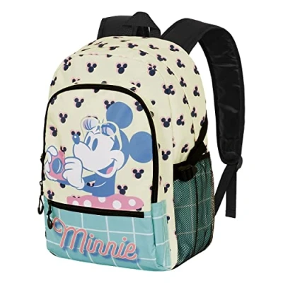 Immagine di Karactermania Minnie Mouse Cheese Fight HIGH School Zaino per bambini, Taglia: One Size, Azul