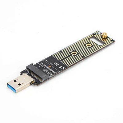Immagine di Goshyda scheda adattatore da NVME a USB M.2, SSD convertitore disco rigido, plug and play