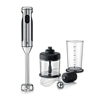 Immagine di WMF Lineo Frullatore ad immersione 700 W Funzione turbo, con base di supporto, Shaker acciaio inox, Nero